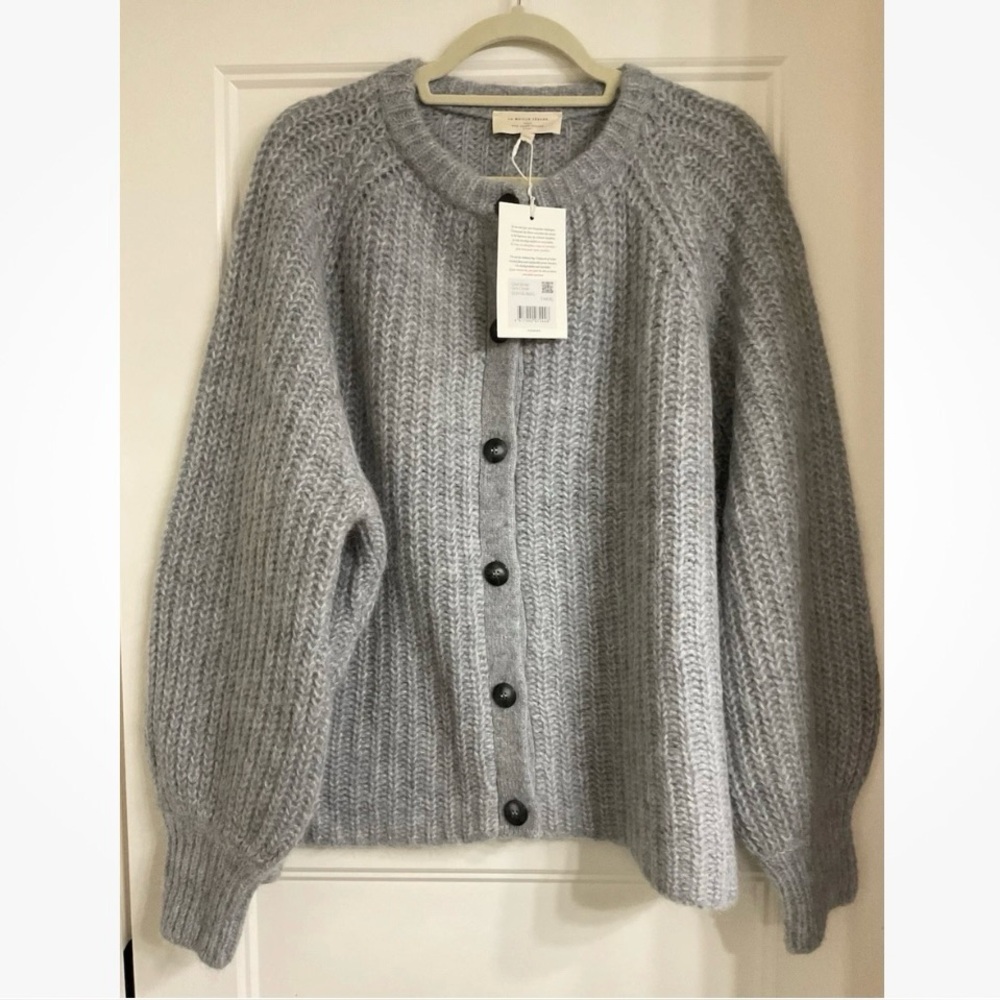 Sezane Emile Cardigan XXXL Mottled Grey